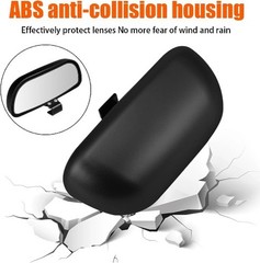 Car Blind Spot Mirror, Adjustable HD Glass Convex Rear View Mirro Style: Black