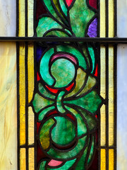 Antique Victorian Stained Glass Windows Set