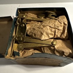 Vintage Window Ventilation Sash Lock 9 New Old Stk 3Open Johnson’s Pat1919 Brass