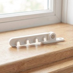 1 Set Window Restrictor Latch – 4 Slots Adjustable Wind Hook Lock – Stainless