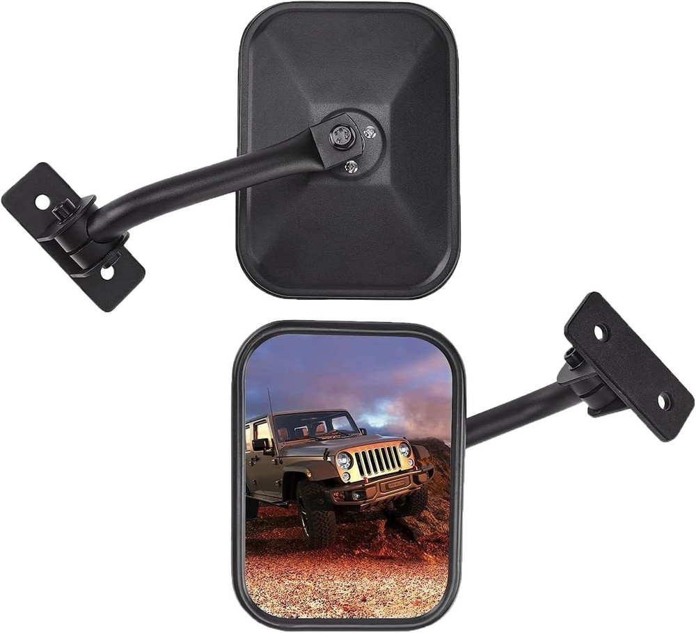 Mirrors Doors Off Compatible with Wrangler, No Vibrate & Wobble Side View M