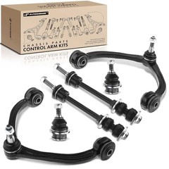 Set of 6, Front Upper Control Arm, Sway Bar Link, Lower Ball Joint,