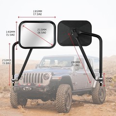 Doors Off Mirrors for Jeep (2-Pack) – Quick Release & Easy-Install Side View Mir