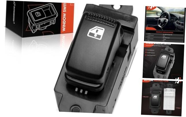 Power Window Switch Compatible with Kia Rio, Rio5, 2006 2007 2008 2009, Rear