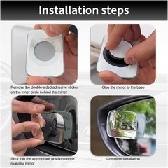 Rectangle Blind Spot Mirror for Car, SUV, and Truck – 2.5″ H Size: Rectangular