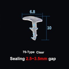 UPVC Door Window Gasket Seal Strip Glass Fixed Repair Seal Waterproof Shockproof