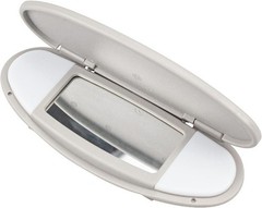Sun Visor Illuminated Mirror/Makeup Mirror Compatible with M Color: Light Gray