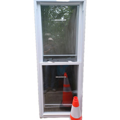 White Vinyl Double-Hung Home Window 30×54 Double-Pane Clear Glass w/ Screen