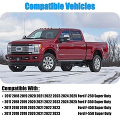 Chrome Plated Mirror Covers Caps Fit for Ford Super Duty 2017-2025 F-250 F-350 2