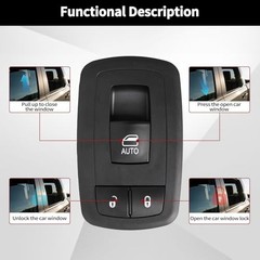 Passenger Side Power Window Switch Bezel Compatible with Dodge RAM 1500 2019