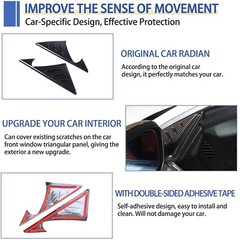Daeiclru Car Front Window Triangle Cover Compatible with Jaguar F-Type 2013-2…