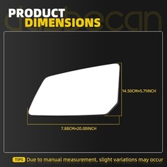 Driver Side Mirror with Plastic Backing Plate Heated Glass Compatible Left