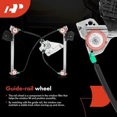 Electric Power Window Regulator Without Motor Compatible with Ford Mustang