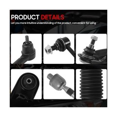 10Pcs Front End Suspension Kit for 2011-2016 Hy-undai Elantra Sedan/ 12-17 Ve…