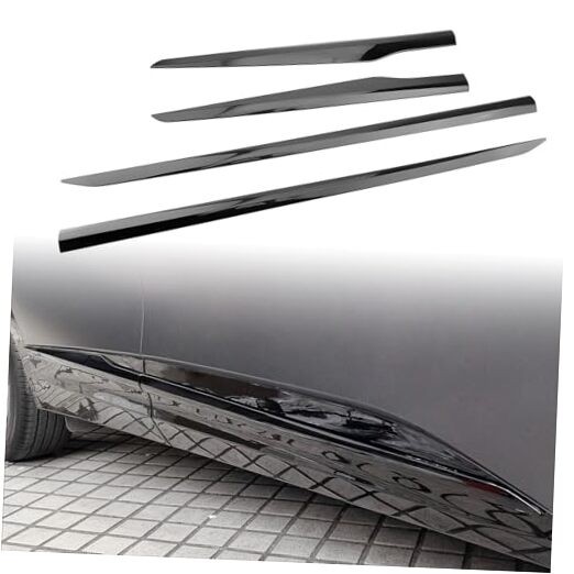 Body Side Door Moulding Covers Trim Compatible with Kia Sportage Glossy Black