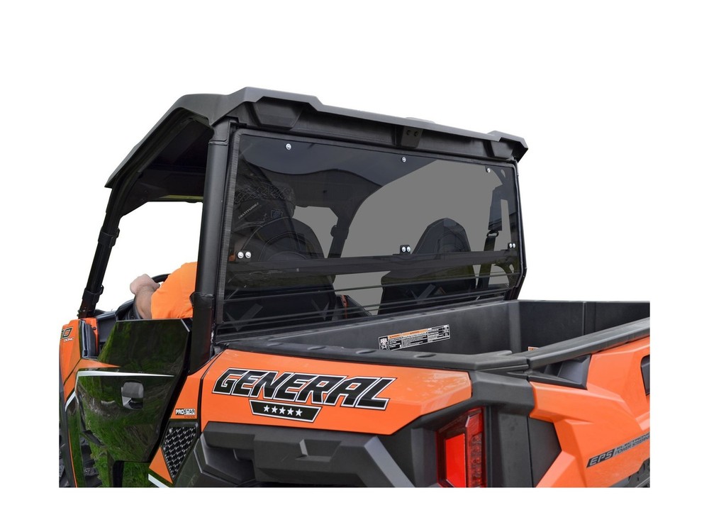 SuperATV Non-Scratch Resistant Dark Tint Rear Windshield for 2016+ Polaris Ge…