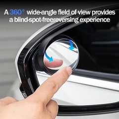 2-Pack Blind Spot Car Rearview Mirrors | Universal 360° Adjustable Round Rearvi