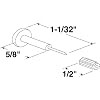 6 Pack Clear Plastic Window Grid Retainer Pins