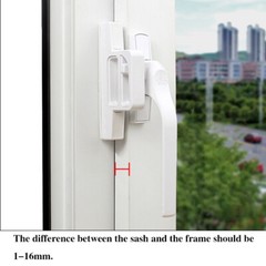 Plastic Steel Inward Open Window Handle Locking Double Glazing Replacement Lock