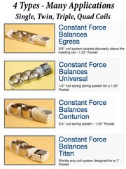 Coil Spring 1/2 inch Constant Force, 3.5 Pound 1-1/4 Universal Pocket
