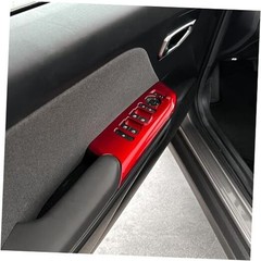 ABS Door Window Switch Panel Cover – Compatible with kia k4 2024-2026 red