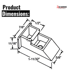 7/8 in. x 1-5/16 in. Nylon Sash Cam Replacements for Channel Balances- 2 Pack