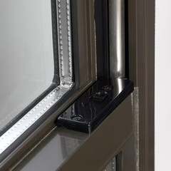 36 In. X 48 In. Brown Double-Pane Low-E Insulated Glass Double Hung Aluminum Poc