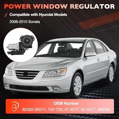 742-720 Front Left Driver Side Power Window Lift Motor with Anti-Clip Function