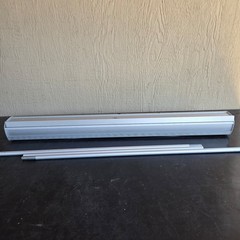 Retractable Roll Up Banner Stand Silver Aluminum Base Pole 75×33