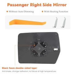 Driver Left Side Power Heated Mirror Glass Fits for 2004-2014 Ford F-150