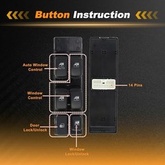 1 AUTO Power Window Switch for Hyundai Sonata 2003-2005 Window Control Switch