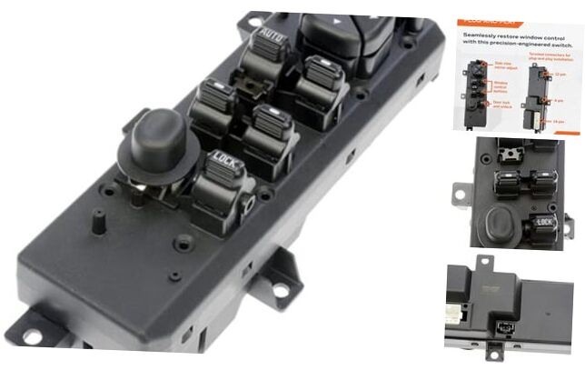 901-472 Front Driver Side Power Window Switch Compatible with Select Jeep