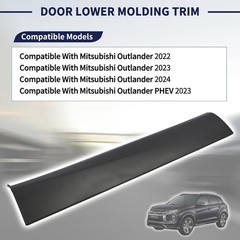 Door Lower Molding Trim Compatible with Mitsubishi Rear Left Driver Side
