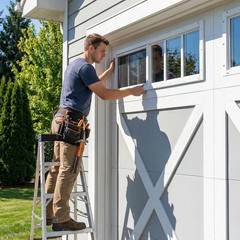 2 Pack Shed Windows, 10″X29″ Sliding Windows with Tempered Glass & Fiberglass Sc