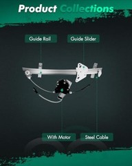 Rear Right Passenger Side Power Window Regulator With Motor Fit for 2000-2004