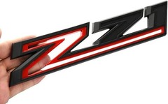 2pack 2019-2026 OEM Z71 Emblems Side Left & Right Badges Compatible 2 Black red