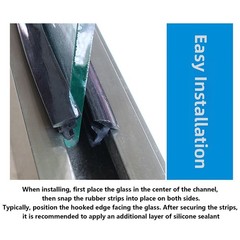 PVC Window Door Gasket Seal Draught Seal Protection Frame Profile Black/Clear