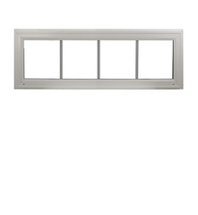 Double Pane Transom Window 48″ x 10″ FL. Approved Argon Gas Low E DP50