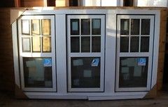 Jeld Wen Siteline Wood Casement Three-Window Assembly – Frame: 71 15/16 X 42 1/4