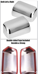 Super Duty Chrome Plated Mirror Covers Ultra Durable Top Half for 2008-2016 Ford