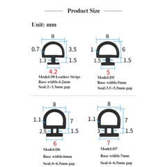 1M/2M/5M Bubble Gasket Seal for UPVC Doors Windows Rubber Strip Draught Repair