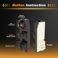 1 AUTO Power Window Switch for Toyota Tacoma 2001-2004 Window Control Switch