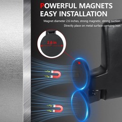 Tractor Mirrors, Strong Magnetic Side Mirrors for Tractors, Forklifts, Lawn M…