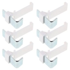 6 Pcs Clamp Style Roller Shade Holders Mount Brackets for Rentals