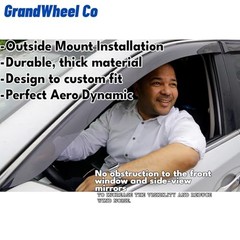 Window Deflectors Smoke Tinted Tape-On Side Window Vent For Sportage 17-22