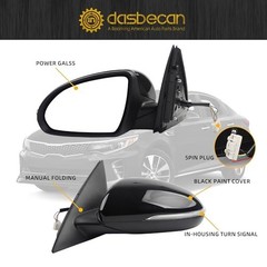 Driver Side Mirror Compatible With 2016 2017 2018 Kia Optima Left Black