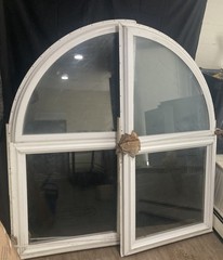 2 Arched Top Fixed Windows 36” W X 71-3/4” H See Notes