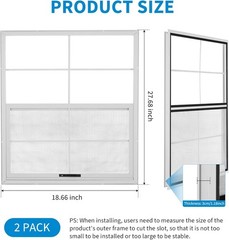 2PCS 18″ x 27″ Shed Window Household Sliding Windows for Shed Chicken Coop