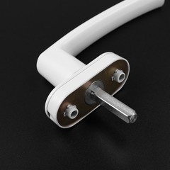 Commercial Grade White Inner Window Handle Safety Grip with Lock for House Use