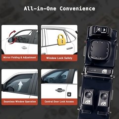 Front Driver Side Master Power Window Switch 15883323 Compatible with Cadillac
